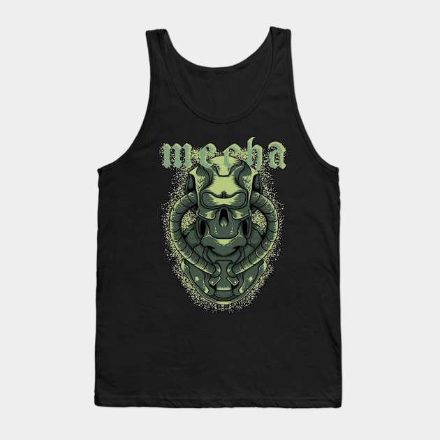 Green mecha Tank Top by Apxwr